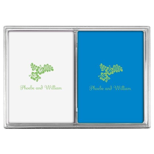 Hibiscus Flowers Double Deck Playing Cards